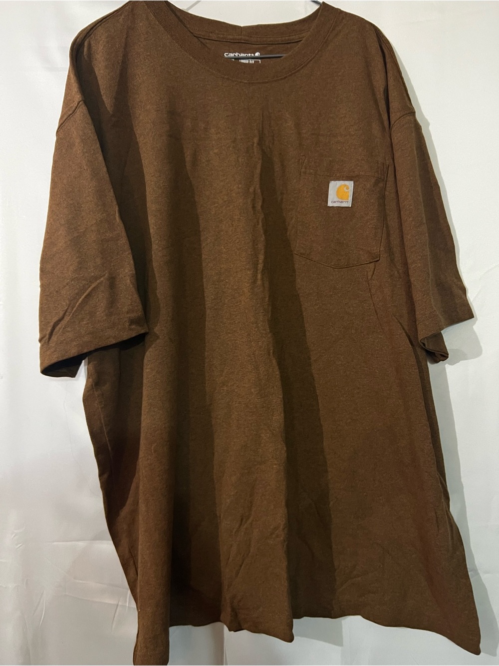 Carhartt Men's Chest Pocket Short Sleeve Tee in Chocolate Brown